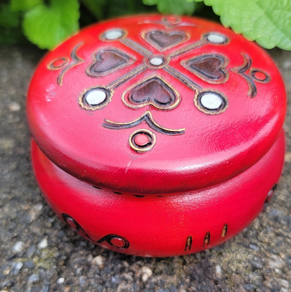Handcrafted Red Decorative Box